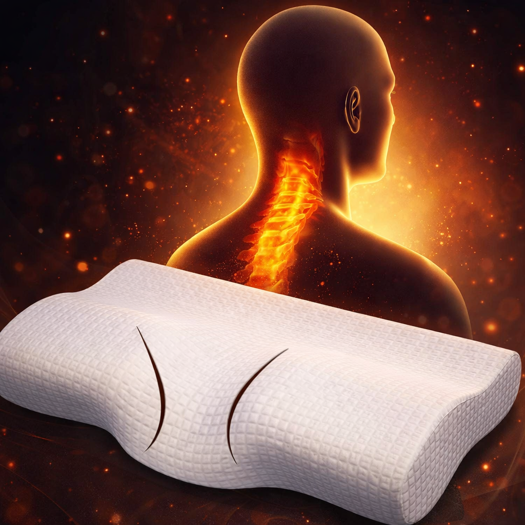 Orthopedic Butterfly Neck Pillow – Memory Foam Cervical Support for Neck Pain & Deep Sleep