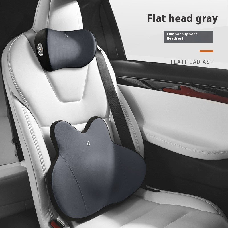 Orthopedic Car Neck & Lumbar Support Set — Memory Foam Posture Support for Comfortable Driving